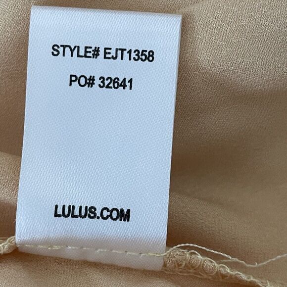 Lulu's Yellow Half Wrap Bodysuit Lace Bell Sleeve Size S - Picture 9 of 9